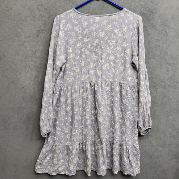 Sadie and Sage Floral Tiered Midi Dress Long‎ Sleeve Spring Boho Size Small USA - Picture 2 of 5